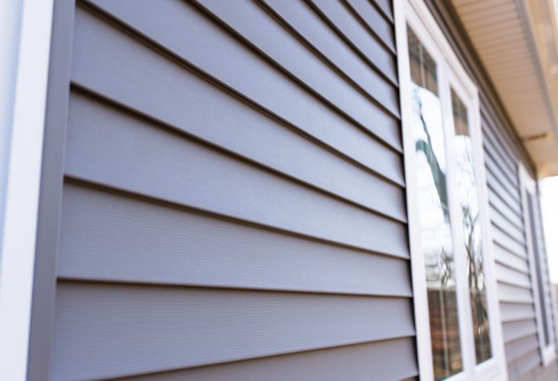 Close-up of Vinyl Siding Material